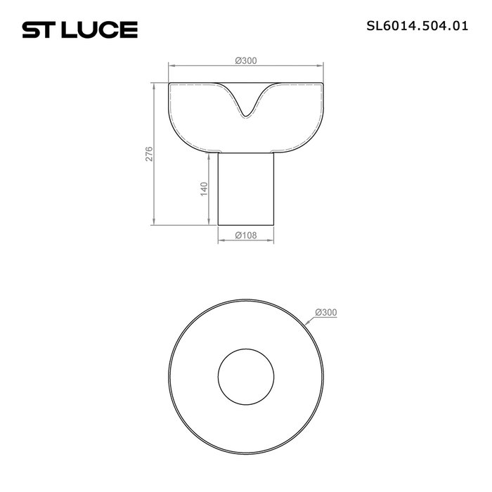 Прикроватная лампа ST-Luce Серый/Молочный LED 1*5W 3000K RIPPLE - лучшие Настольные лампы в INMYROOM