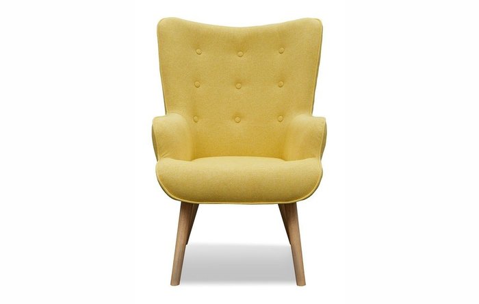 Кресло Hygge желтого цвета - лучшие Интерьерные кресла в INMYROOM