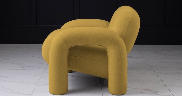 Кресло Bubo горчичного цвета - лучшие Интерьерные кресла в INMYROOM