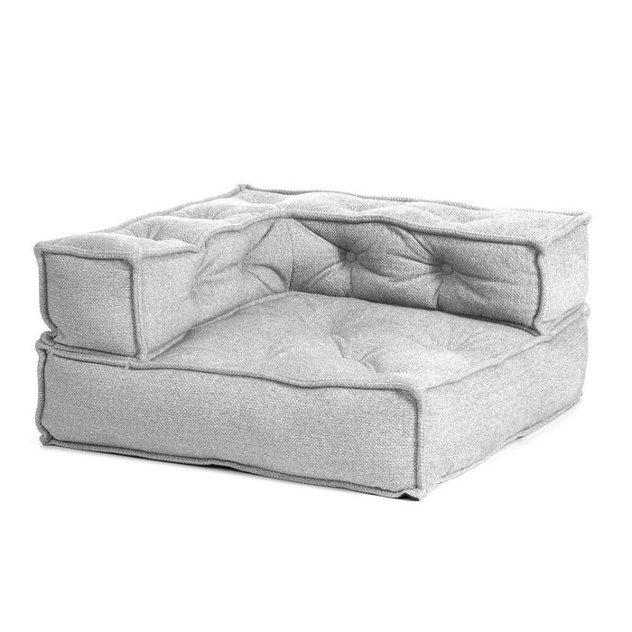 Угловой мягкий модуль Miracle серого цвета