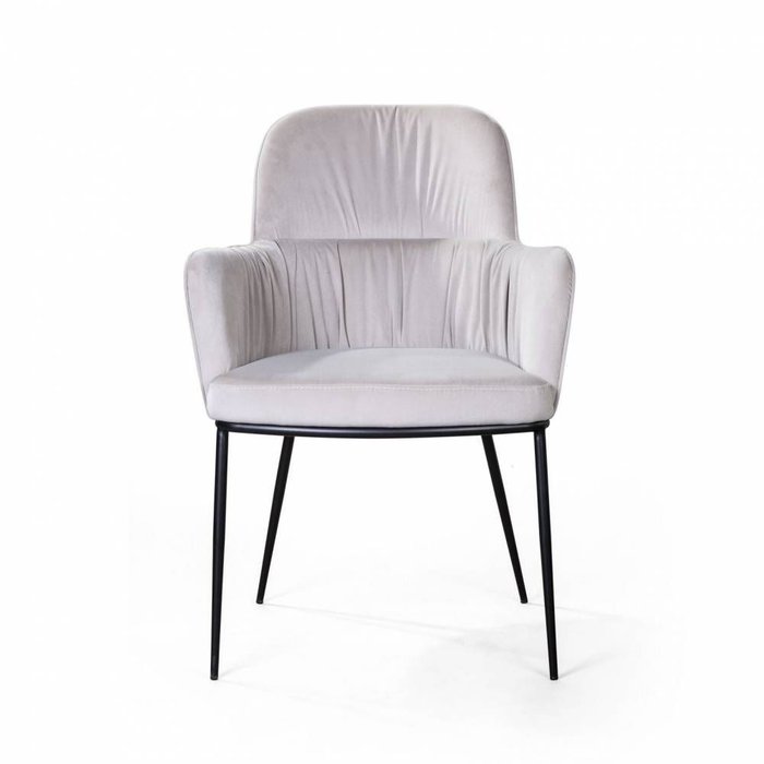Стул с подлокотниками Barkley серого цвета - купить Обеденные стулья по цене 34900.0