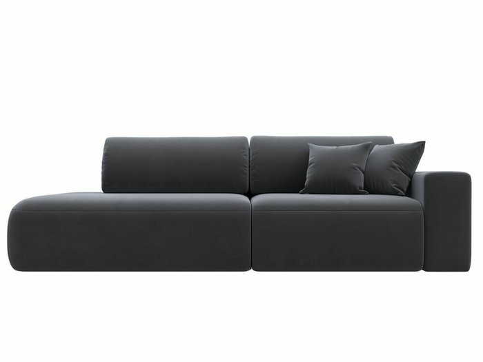 Диван-кровать Лига 036 Модерн серого цвета с правым подлокотником - купить Прямые диваны по цене 74999.0