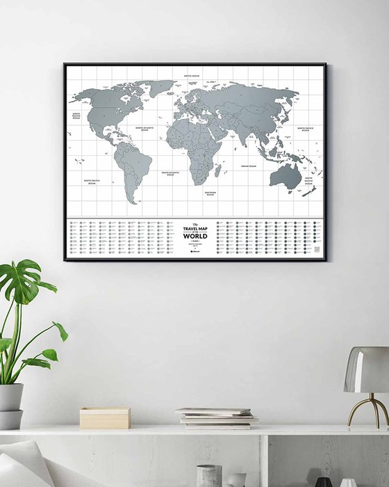 Скретч-карта мира Travel Map Flags World - купить Декор стен по цене 1700.0