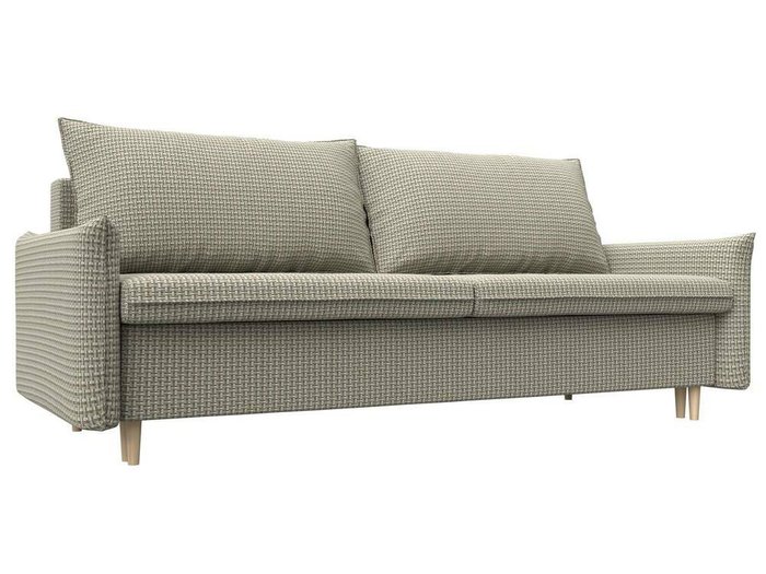 Прямой диван-кровать Хьюстон серо-бежевого цвета