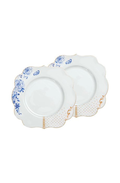 Набор из двух тарелок Royal белого цвета - купить Тарелки по цене 6111.0