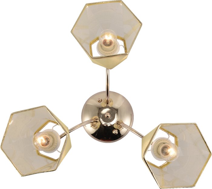 Потолочная люстра Alyssa Б0059983 (ткань, цвет золото) - лучшие Потолочные люстры в INMYROOM
