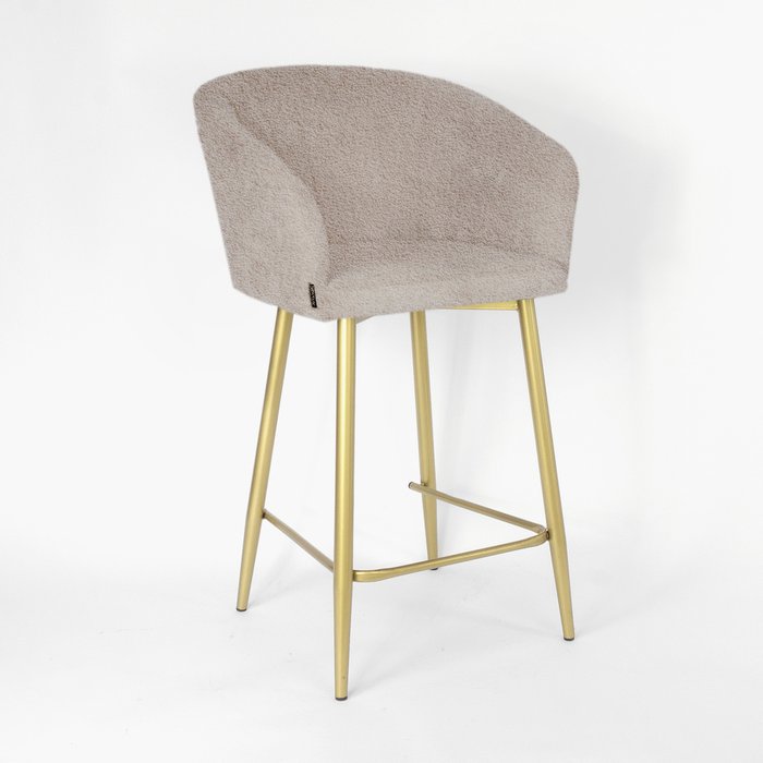 Барный стул Гарда серо-бежевого цвета