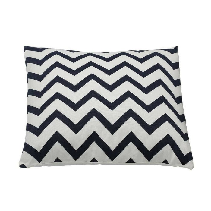 Декоративная подушка Chevery 45х45 сине-белого цвета - лучшие Декоративные подушки в INMYROOM