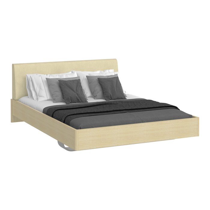Кровать Элеонора 140х200 бежевого цвета  - купить Кровати для спальни по цене 45117.0