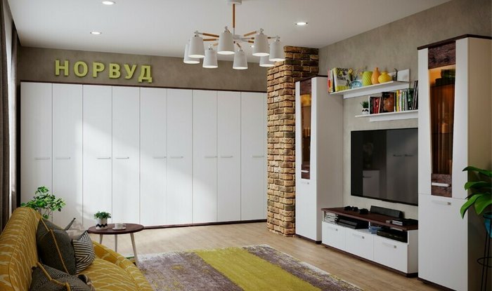 Шкаф для одежды Норвуд белого цвета - купить Шкафы распашные по цене 15504.0 Шкаф для одежды Норвуд белого цвета - купить Шкафы распашные по цене 15504.0