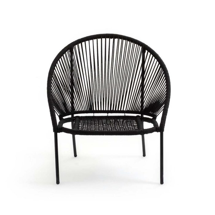 Кресло садовое San Monica черного цвета - лучшие Садовые кресла в INMYROOM