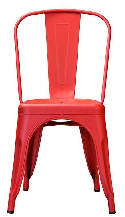 Стул Tolix красного цвета - лучшие Обеденные стулья в INMYROOM
