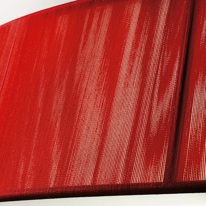 Потолочный светильник Leucos "LILITH" с абажуром из хлопчатобумажных нитей красного цвета - лучшие Потолочные люстры в INMYROOM