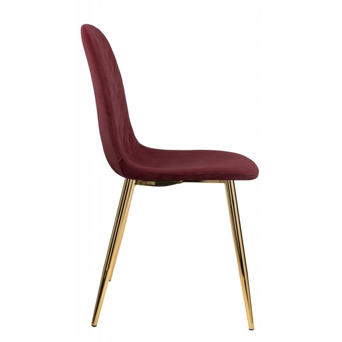 Стул на металлокаркасе Dabl wine red бордового цвета - лучшие Обеденные стулья в INMYROOM
