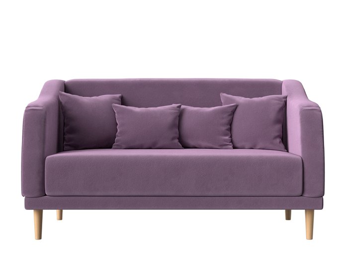 Прямой диван Киото сиреневого цвета - купить Прямые диваны по цене 30999.0