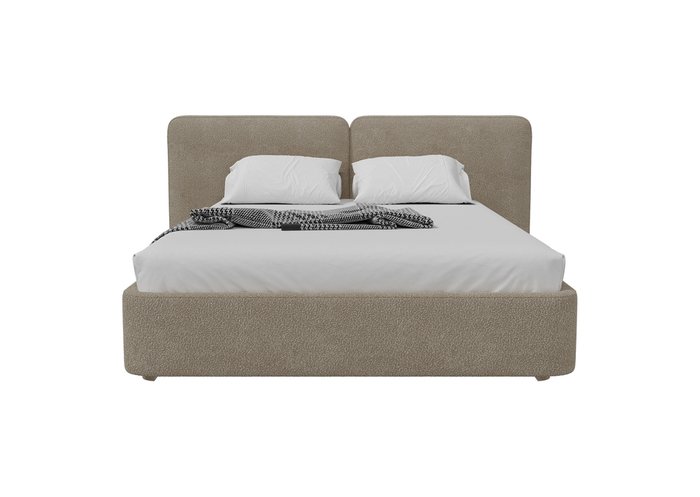 Кровать Hub Soft 160х200 цвета каучино с подъемным механизмом - купить Кровати для спальни по цене 110700.0