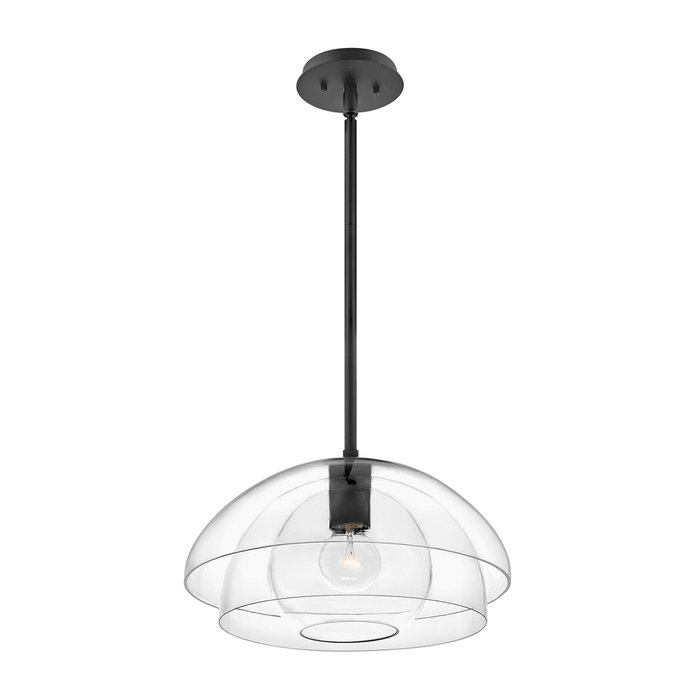 Подвесной светильник QN-LOTUS-P-BLK (стекло, цвет прозрачный)