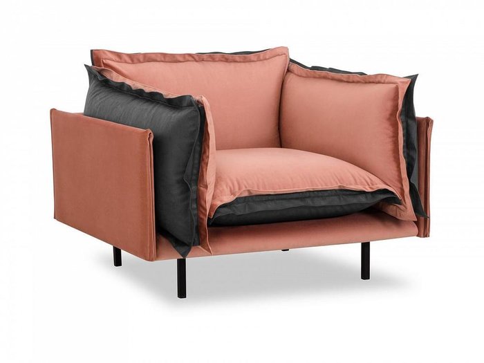 Кресло Barcelona оранжево-серого цвета  - купить Интерьерные кресла по цене 85600.0