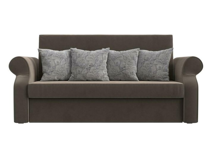 Диван-кровать Софт коричневого цвета - купить Прямые диваны по цене 41990.0