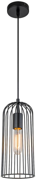 Подвесной светильник Escada Phoenix 10198/1S 1х60Вт Е27, металл, черный Подвесной светильник Escada Phoenix 10198/1S 1х60Вт Е27, металл, черный