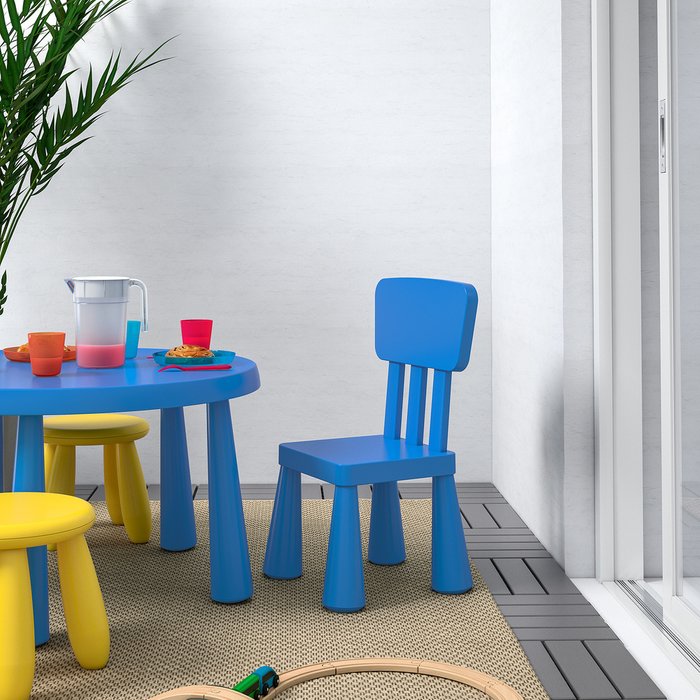 Стульчик детский Barnstol синего цвета - лучшие Детские стулья в INMYROOM