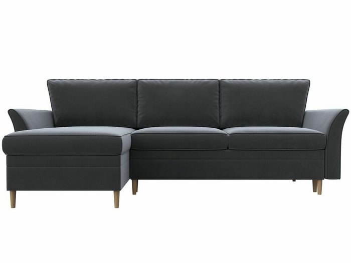 Угловой диван-кровать София серого цвета левый угол - купить Угловые диваны по цене 62999.0