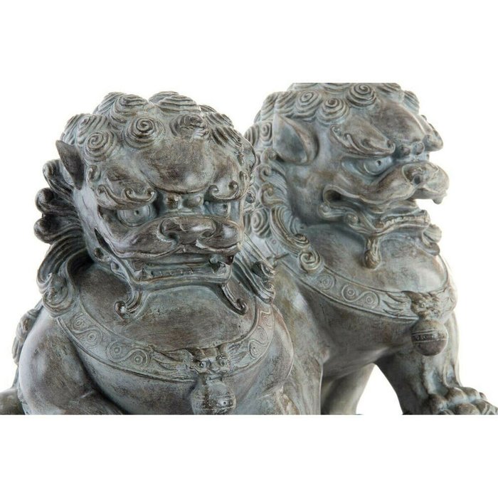 Декоративная фигура DKD Home Decor Серый Восточный 28 x 18 x 27 cm (2 штук) - купить Фигуры и статуэтки по цене 13018.0