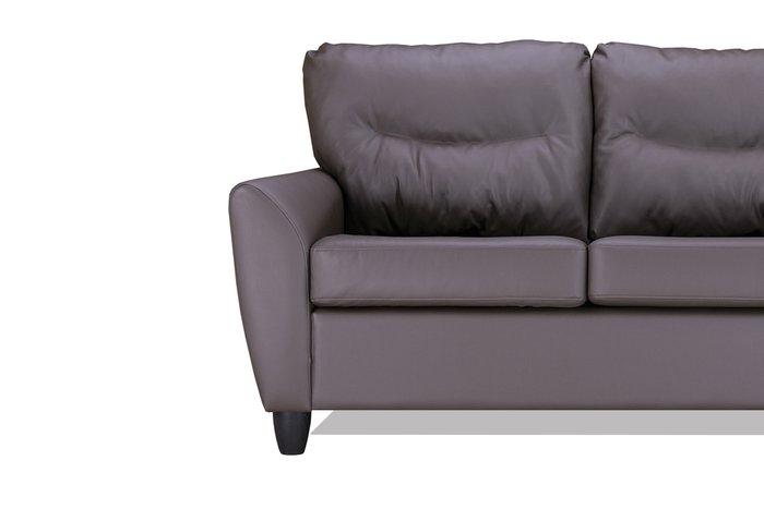 Прямой диван Наполи премиум коричневого цвета - купить Прямые диваны по цене 29300.0