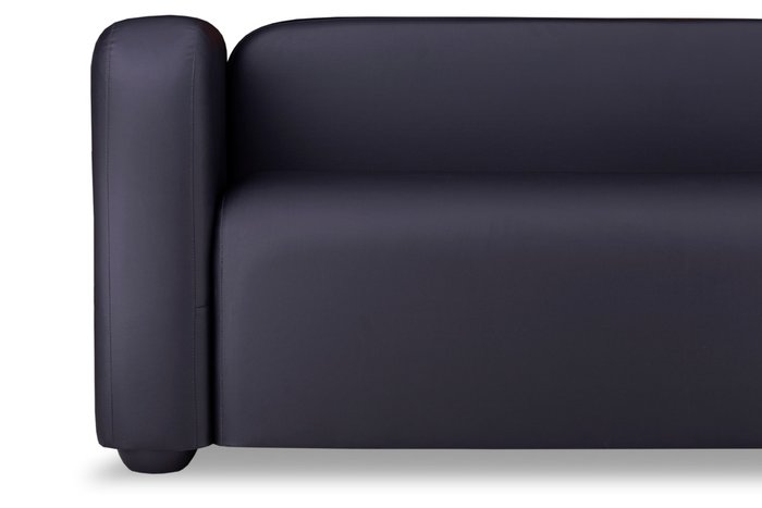 Прямой диван Квадрато стандарт черного цвета - купить Прямые диваны по цене 36999.0