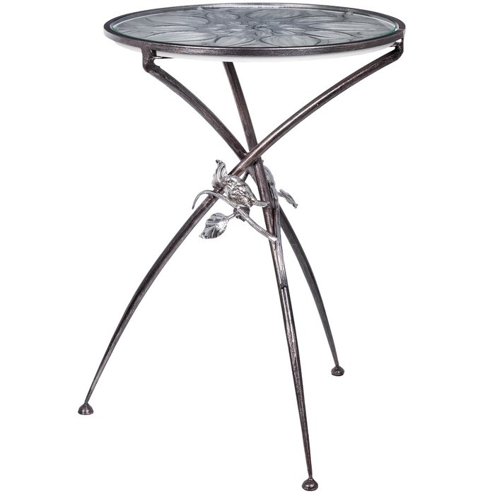 Столик кофейный Зарнички Санфлауэр серебряного цвета - купить Кофейные столики по цене 14869.0