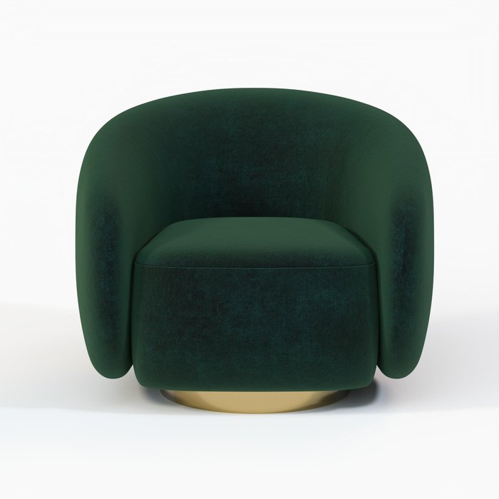 Кресло Kali темно-зеленого цвета - купить Интерьерные кресла по цене 50589.0