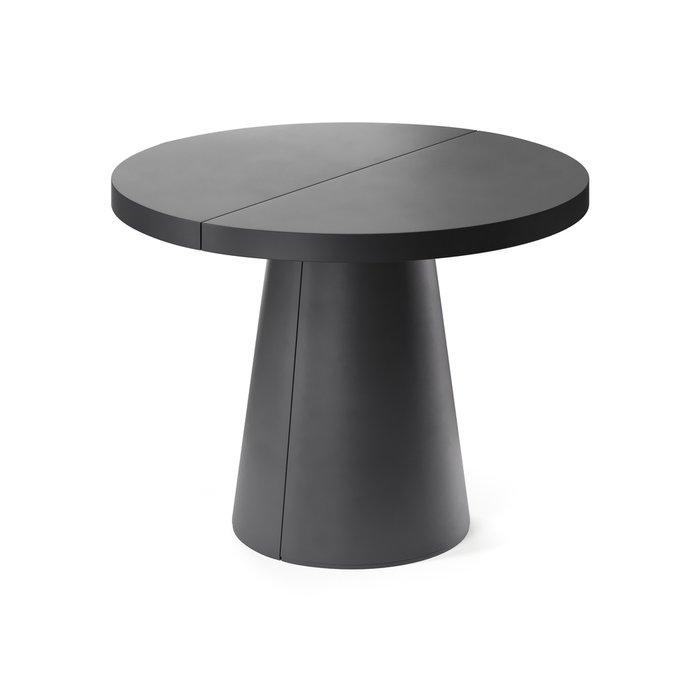 Обеденный стол раздвижной Кастра M черного цвета