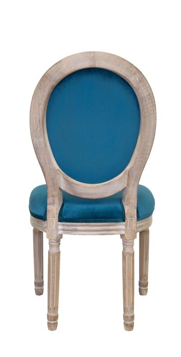 Стул Volker blue silver с каркасом из массива - лучшие Обеденные стулья в INMYROOM