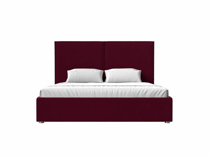 Кровать Аура 160х200 с подъемным механизмом бордового цвета - купить Кровати для спальни по цене 80999.0