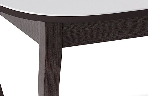 Стол раздвижной обеденный бело-коричневого цвета - лучшие Обеденные столы в INMYROOM