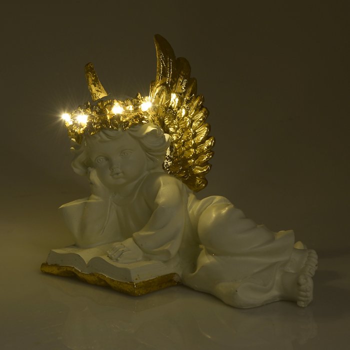 Статуэтка Ангел бело-золотого цвета - купить Фигуры и статуэтки по цене 2540.0