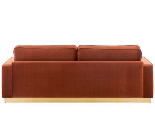 Диван Emonda красно-коричневого цвета - лучшие Прямые диваны в INMYROOM