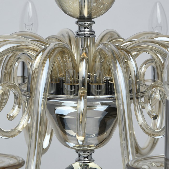 Подвесная люстра Элла с декоративными шарами из хрусталя - купить Подвесные люстры по цене 65340.0
