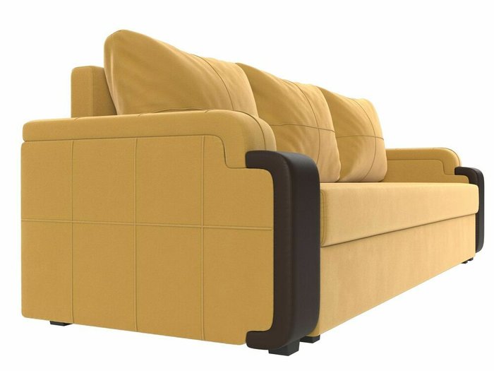 Прямой диван-кровать Николь лайт желтого цвета - лучшие Прямые диваны в INMYROOM