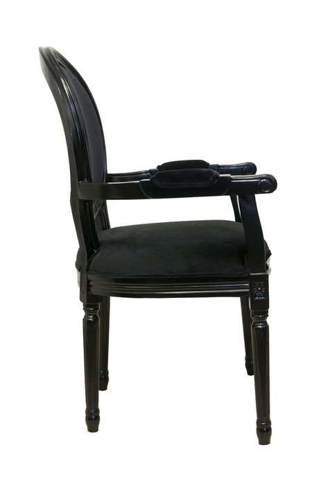 Стул Diella black velvet - лучшие Обеденные стулья в INMYROOM