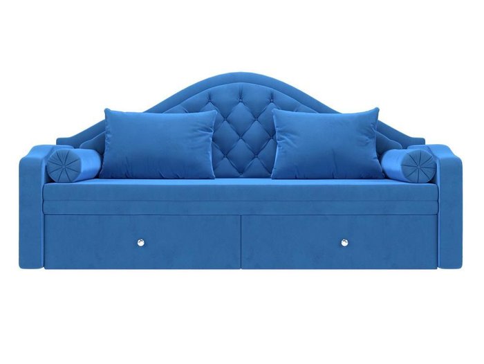 Диван-кровать Сойер голубого цвета - купить Прямые диваны по цене 51999.0