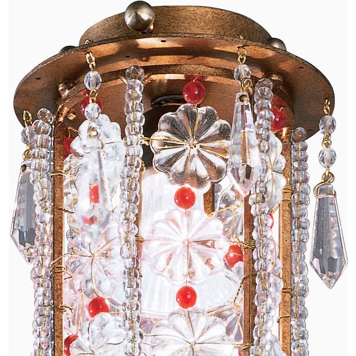 Потолочный светильник Tredici с кулонами и бусинами из муранского стекла  - купить Потолочные светильники по цене 22250.0
