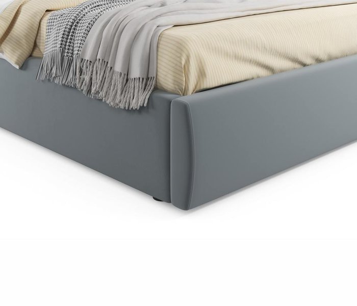 Кровать Verona 140х200 с ортопедическим основанием серого цвета - лучшие Кровати для спальни в INMYROOM