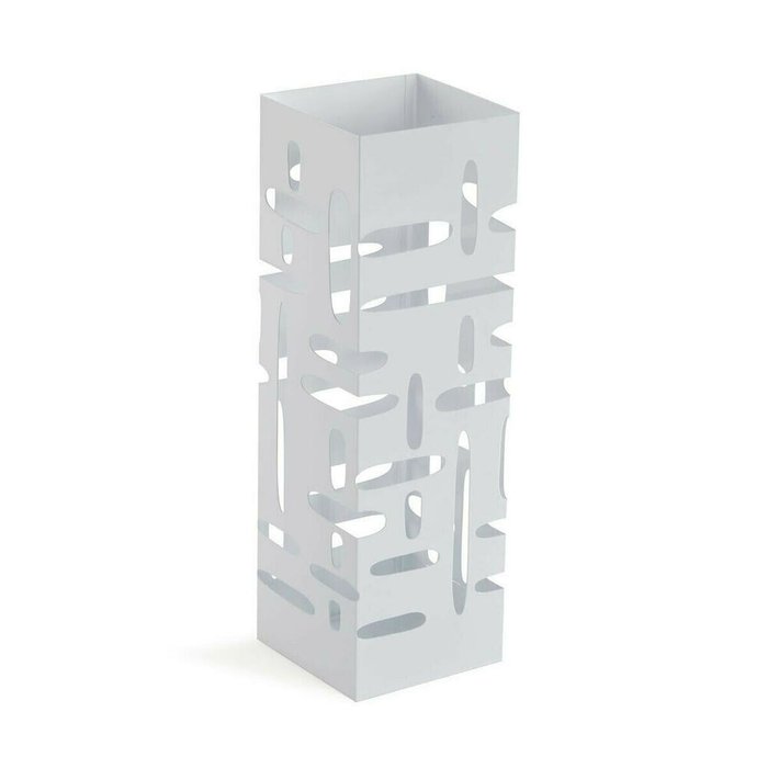 Корзина для зонтов Versa Белый Металл Железо 15,5 x 49 x 15,5 cm