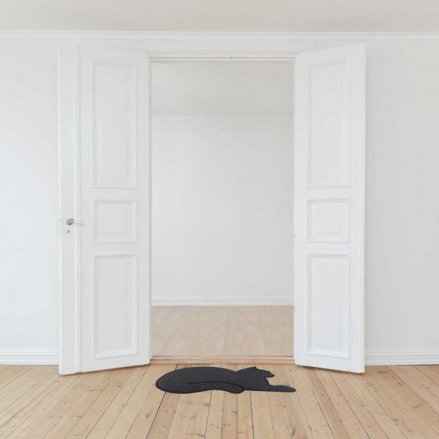 Коврик придверный Cat серого цвета - купить Придверные коврики по цене 2100.0