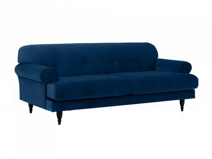 Диван Italia темно-синего цвета  - купить Прямые диваны по цене 69120.0