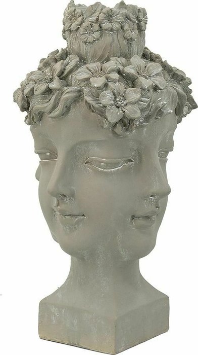 Фигура бюст девушки серого цвета - купить Фигуры и статуэтки по цене 8694.0