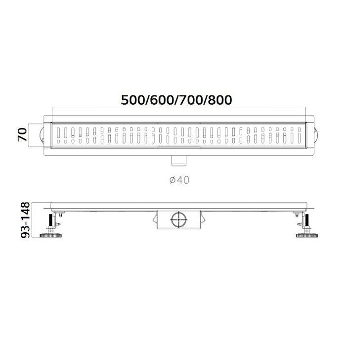 Душевой лоток Haiba HB93700-7, черный - купить Контейнеры и подставки по цене 7580