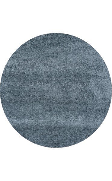 Ковер Comfort сине-серого цвета диаметр 130