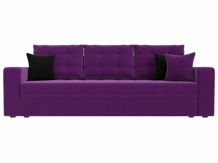 Прямой диван-кровать Ливерпуль фиолетового цвета - купить Прямые диваны по цене 36999.0